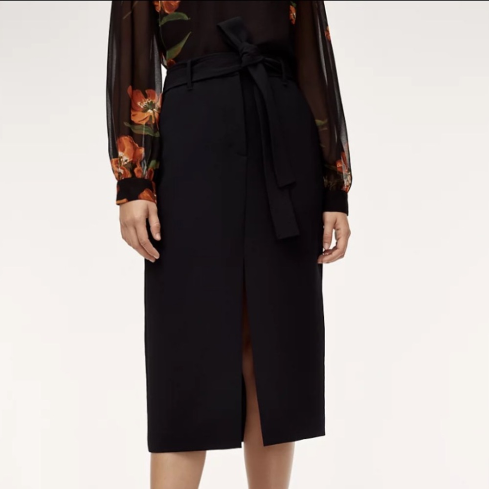 Aritzia Wilfred Tie-Front Skirt